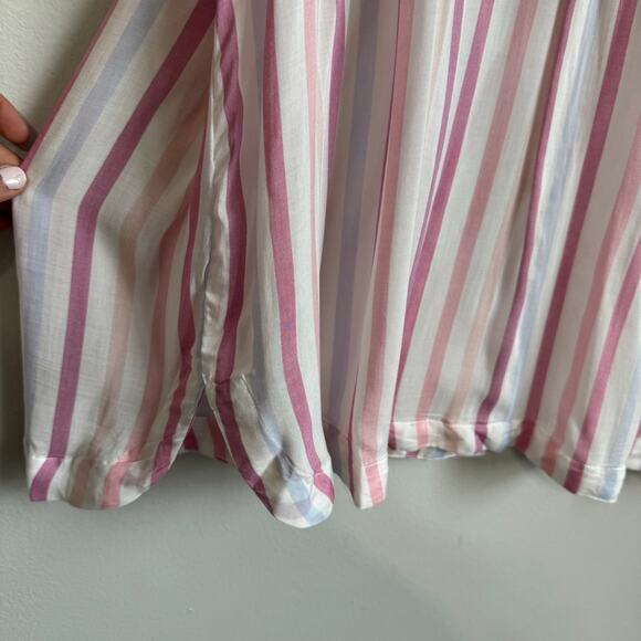 Adrienne Vittadini Women's Top Size 3X Pink White Striped Feminine Barbiecore - Picture 4 of 12